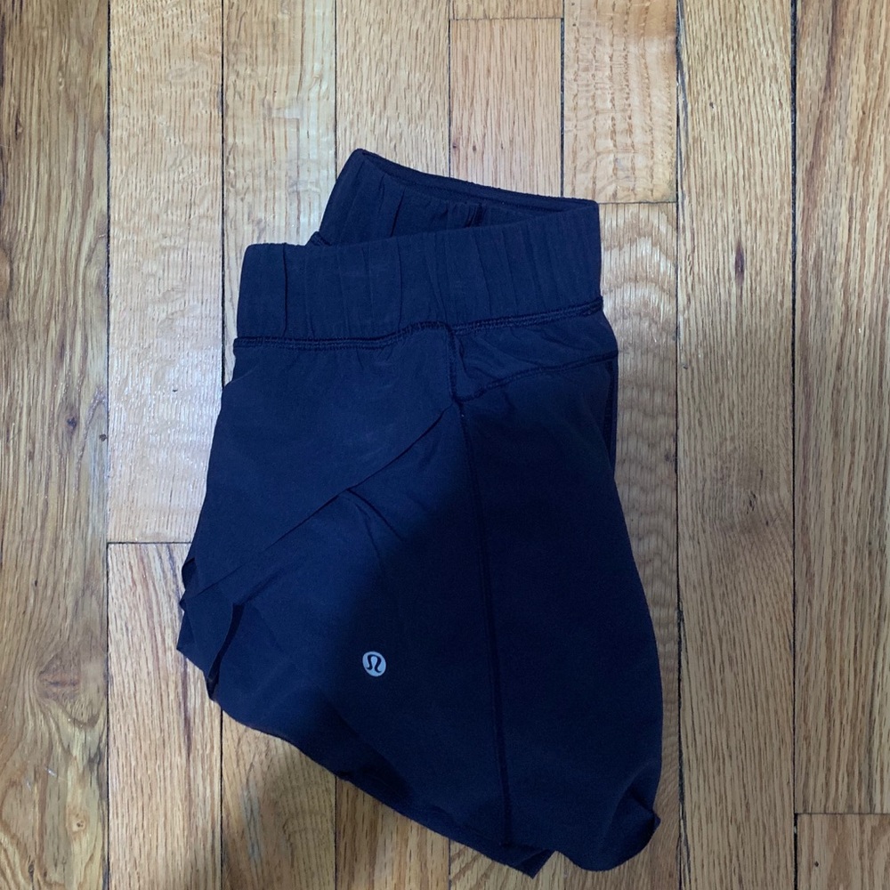 Navy Blue Lululemon shorts.